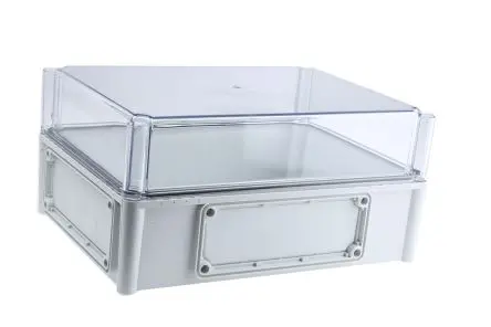 Fibox EK; Gehäuse; Polycarbonat; Grau Geflanscht; IK08 IP67, IP66 Breite 280 mm Höhe 180 mm Länge 380 mm