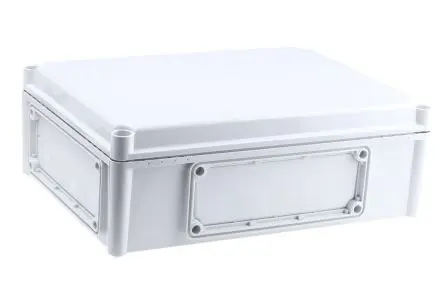 Produktfoto 1 von Fibox EK; Gehäuse; Polycarbonat; Grau Geflanscht; IK08 IP67, IP66 Breite 280 mm Höhe 130 mm Länge 380 mm
