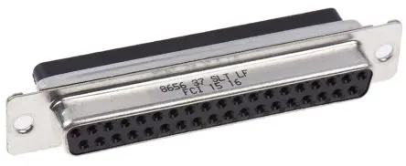 Produktfoto 1 von Amphenol Communications Solutions 8656 D-Sub-Steckverbinder Gerade, 37-polig 2.76 mm Raster, Kabel Buchse
