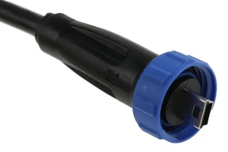 Produktfoto 1 von Bulgin Stecker 400 USB-Kabel, Micro-USB Typ B Stecker / USB Typ A, 4.5 m USB 2.0 Schwarz