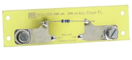 Produktfoto 1 von HOBUT Nebenwiderstand, 200 mA, ±1 % mit Messingende 200mV, -20 °C / 40 °C max.