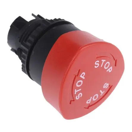 Produktfoto 1 von BACO BACO Drucktastenkopf Ø 22 mm, Rot Pilzkopf Rund Kunststoff, IP66