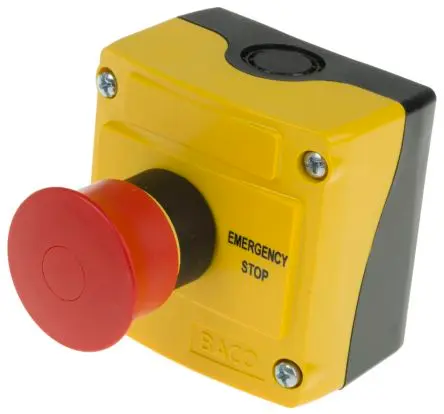 BACO LBX1 Not-Aus-Drucktaster, SMD, Ø 22 mm, 2 Öffner, Rot IP66, x 47.9 mm, Zugentriegelung