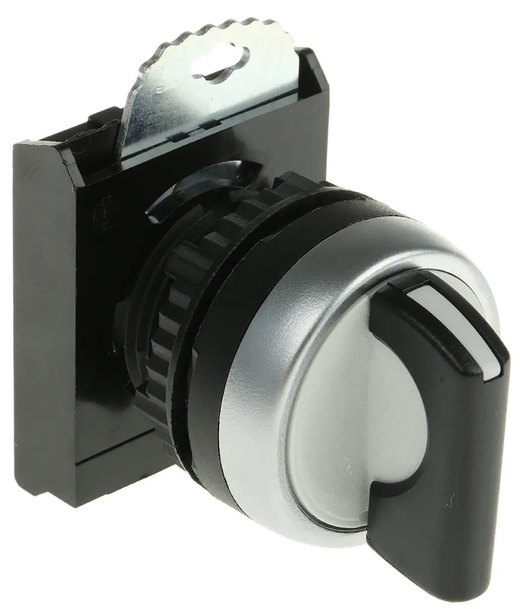 Produktfoto 1 von BACO BACO Wählschalterkopf Schwarz 3-Positionen 22mm Standardgriff Rastend