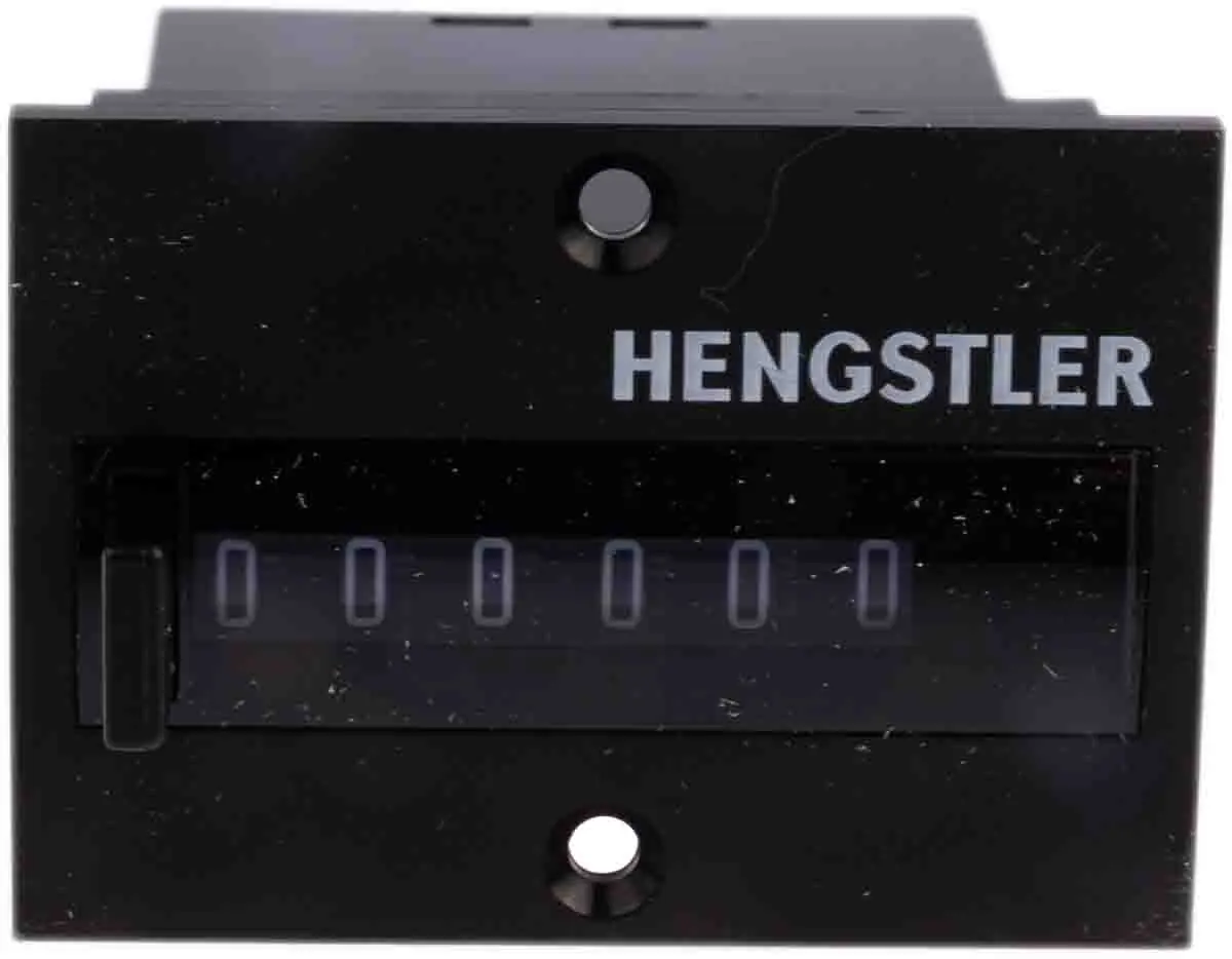 Produktfoto 1 von Hengstler 864 Aufwärts Zähler Manuell 6-stellig Impulse max. 25Hz 24 Vdc