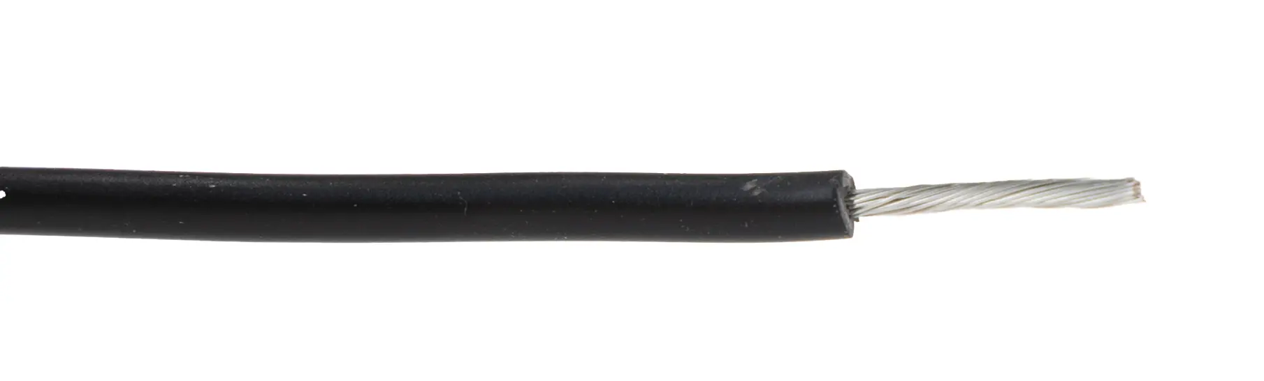 Produktfoto 1 von RS PRO Einzeladerleitung 17AWG, 17AWG 100m Schwarz PVC isoliert Ø 3.1mm 32/0.2mm Litzen UL1015