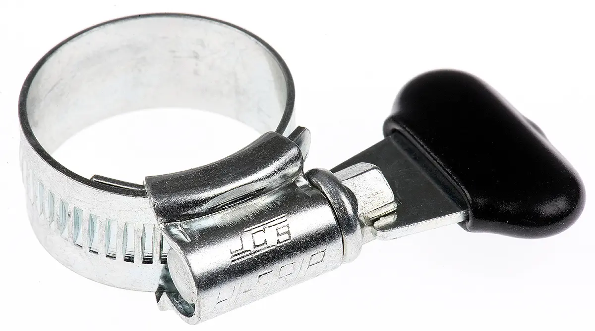 Produktfoto 1 von HI-GRIP Edelstahl Schlauchschelle Schneckengewinde, mit Flügelschraube 25 mm