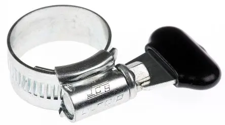 Produktfoto 1 von HI-GRIP Stahl Schlauchschelle Schneckengewinde, mit Flügelschraube 25 mm