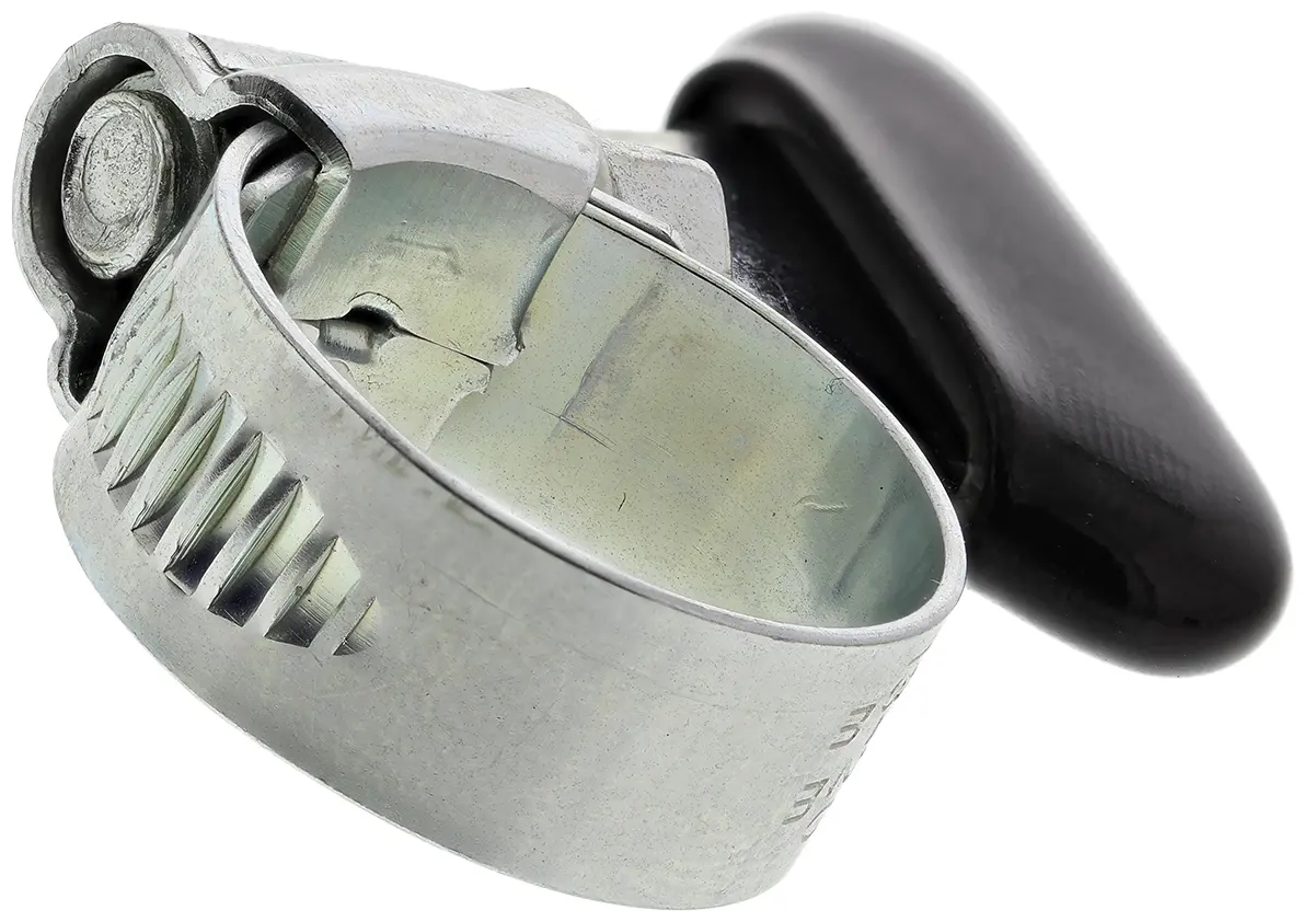 Produktfoto 1 von HI-GRIP Edelstahl Schlauchschelle Schneckengewinde, mit Flügelschraube 20 mm