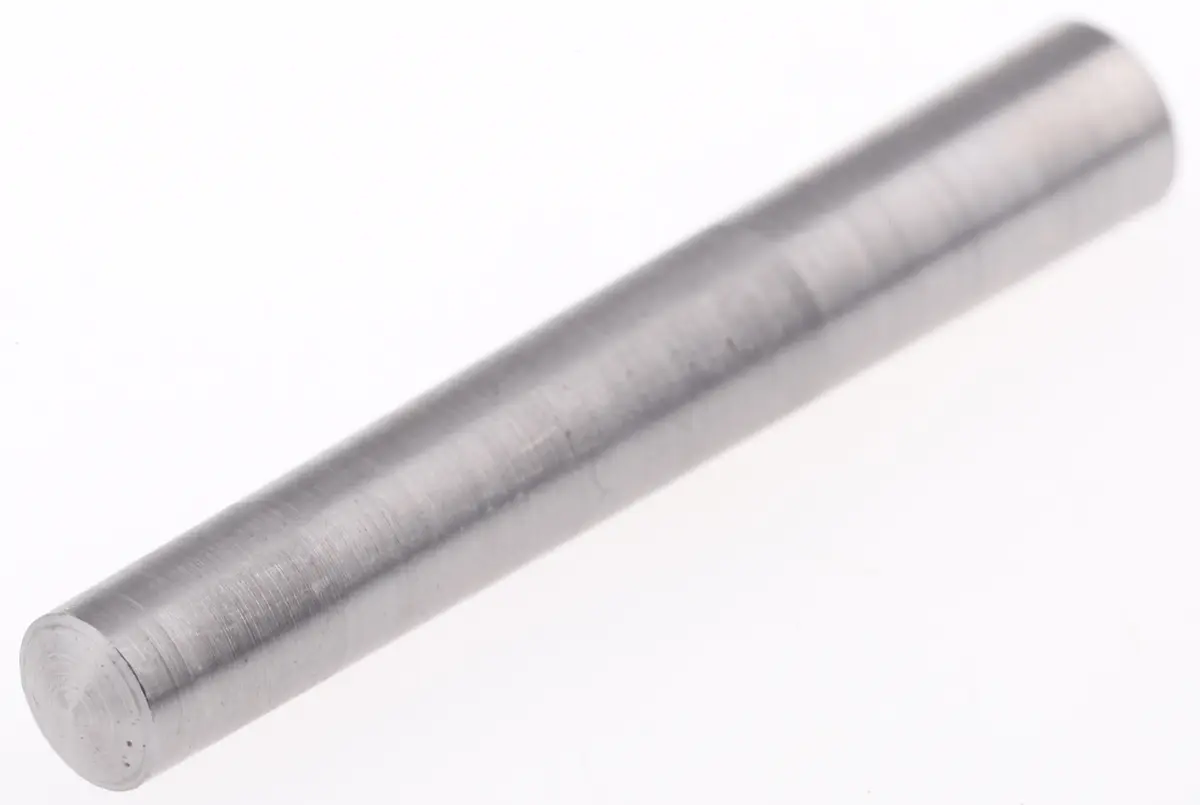 Produktfoto 1 von RS PRO Zylinderstift Passfeder, Typ Konus, L. 40 mm Stahl glatt