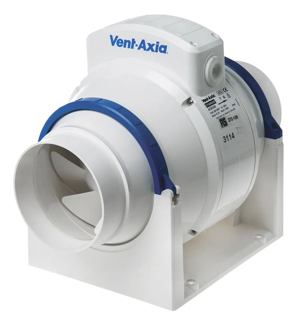 Produktfoto 1 von Vent-Axia ACM Rohrventilator 256 m³/h Leitung, Kanal, 23 dBA 100 mm