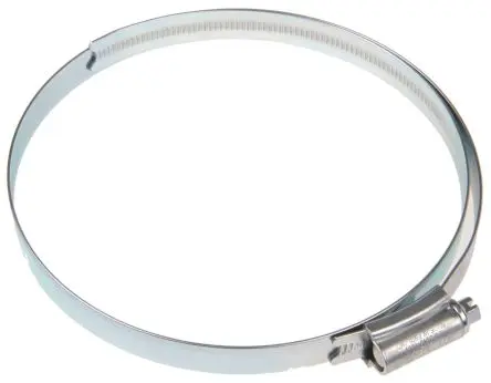 Produktfoto 1 von HI-GRIP Stahl Schlauchschelle Schneckengewinde, mit Schlitzsechskantschraube 200 mm