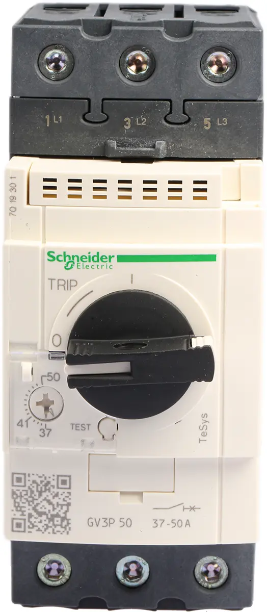 Produktfoto 1 von Schneider Electric TeSyS GV Thermischer Überlastschalter / Thermischer Geräteschutzschalter, 3-polig, TeSys, 50A, 690V
