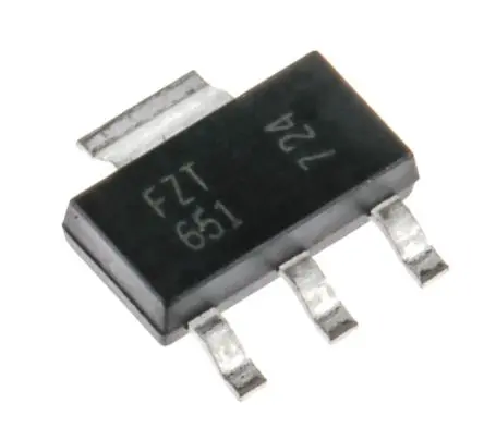 Produktfoto 1 von DiodesZetex Oberfläche Transistor NPN 60 V / 3 A, SOT-223 4-Pin