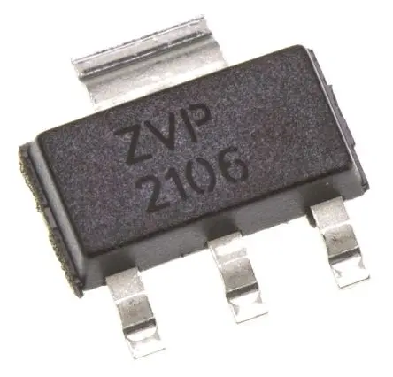 Produktfoto 1 von DiodesZetex Typ P-Kanal, Oberfläche MOSFET Erweiterung 60 V / 450 mA 200 mW, 4-Pin SOT-223