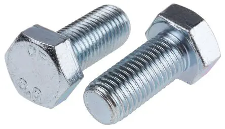 Produktfoto 1 von RS PRO M16 x 35 mm Sechskantschraube, Stahl Glanzzink, DIN 933