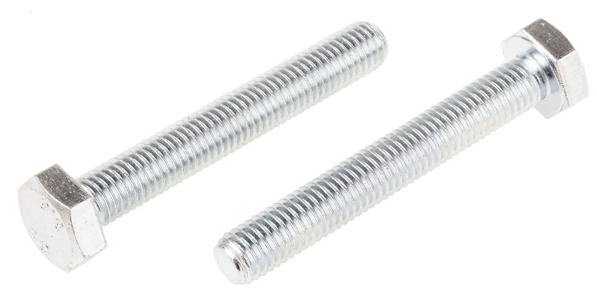 Produktfoto 1 von RS PRO x 70 mm Sechskantschraube, Stahl Glanzzink, DIN 933