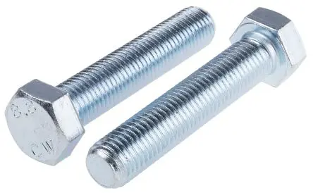 Produktfoto 1 von RS PRO M20 x 100 mm Sechskantschraube, Stahl Glanzzink, DIN 933