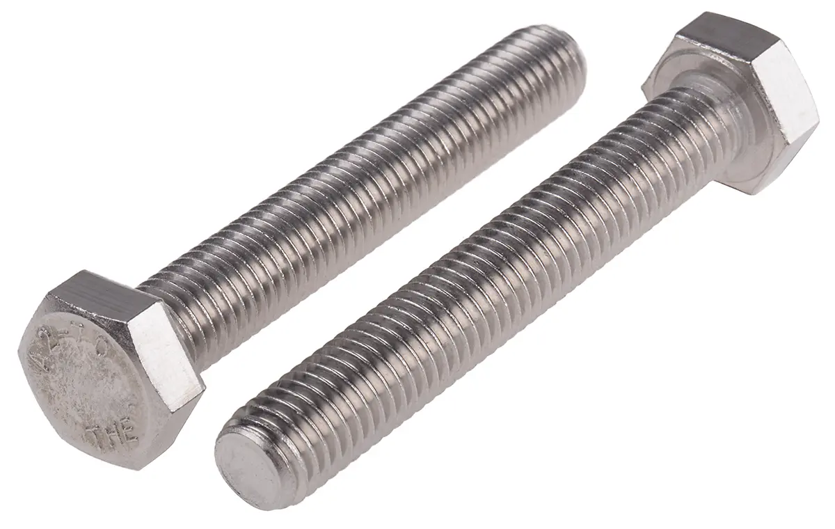 RS PRO x 80 mm Sechskantschraube, Edelstahl glatt, DIN 933