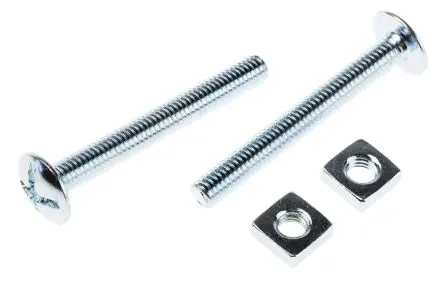 Produktfoto 1 von RS PRO Bordwandschrauben Stahl, L. 50 mm, 4,8 Güte, Glanzzink