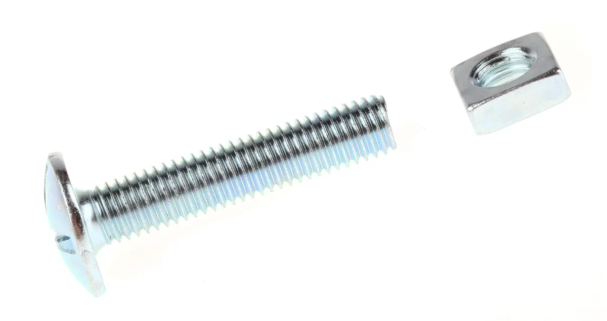 Produktfoto 1 von RS PRO Bordwandschrauben Stahl, L. 40 mm, 4,8 Güte, Glanzzink