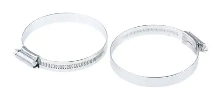 Produktfoto 1 von HI-GRIP Stahl Schlauchschelle Schneckengewinde, mit Schlitzsechskantschraube 90 mm
