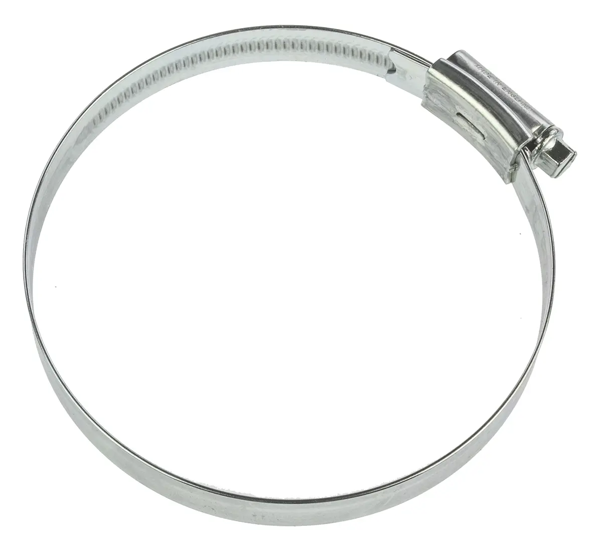 Produktfoto 1 von HI-GRIP Stahl Schlauchschelle Schneckengewinde, mit Schlitzsechskantschraube 100 mm