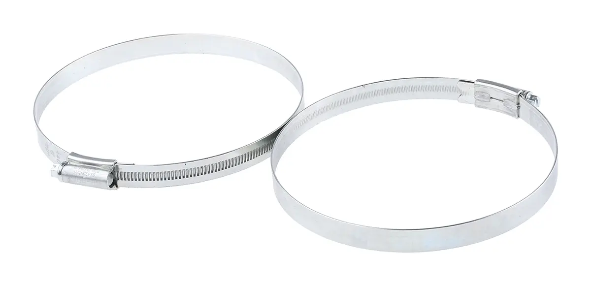 Produktfoto 1 von HI-GRIP Edelstahl Schlauchschelle Schneckengewinde, mit Schlitzsechskantschraube 70 mm