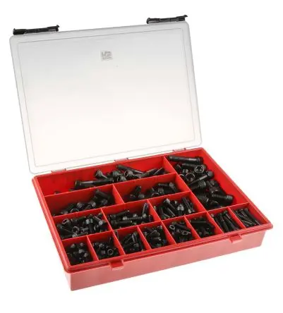 Produktfoto 1 von RS PRO Edelstahl Innensechskant Schrauben Sortiment Innensechskant x 60 mm x 12 mm, 426 Stück