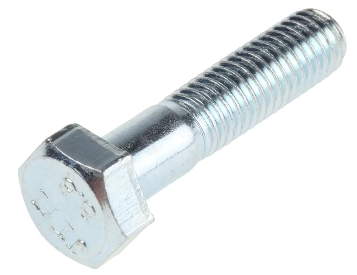 Produktfoto 1 von RS PRO M20 x 1.25 mm Sechskantschraube, Edelstahl glatt, DIN 931