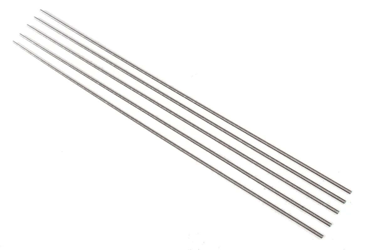 Produktfoto 1 von RS PRO Metrisch Gewindestange Edelstahl 1 m Finish glatt