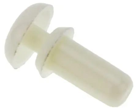 Produktfoto 1 von Essentra Schnappverschluss Niet, Ø 2.6 mm x 6.1 mm, Nylon, min. 3.4 mm, max. 4.3 mm