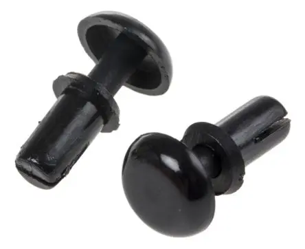 Produktfoto 1 von Essentra Schnappverschluss Niet, Ø 3 mm x 6.1 mm, Nylon, min. 3 mm, max. 4 mm