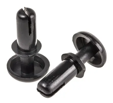 Produktfoto 1 von Essentra Schnappverschluss Niet, Ø 3 mm x 7.1 mm, Nylon, min. 4 mm, max. 5 mm