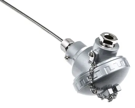 Produktfoto 1 von RS PRO Pt100 Widerstandsthermometer Edelstahl Ø 6 mm 4 x 400 mm Class B, -50 °C → 450 °C, 1.5 mm Leitung