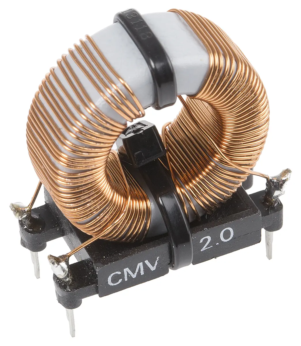 Produktfoto 1 von Roxburgh EMC CMV Gleichtaktdrossel, Ferrit-Kern, 7.5 mH, 2 A, Radial / R-DC 160 mΩ, max. 440 Hz, Ø 0.38 mm, Ø 0.38 mm x