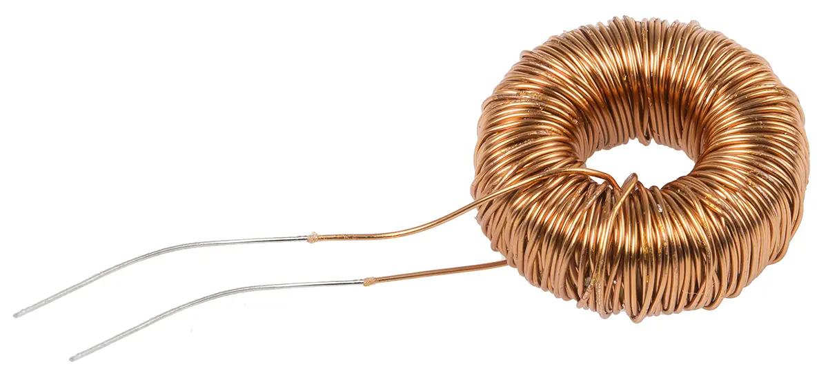 Produktfoto 1 von Roxburgh EMC SF Speicherdrossel Induktivität, Sinterstahl-Kern, 4 mH, Anschlusskabel / R-DC 1.9 Ω, Ø 25 mm, Ø 0.4 mm x