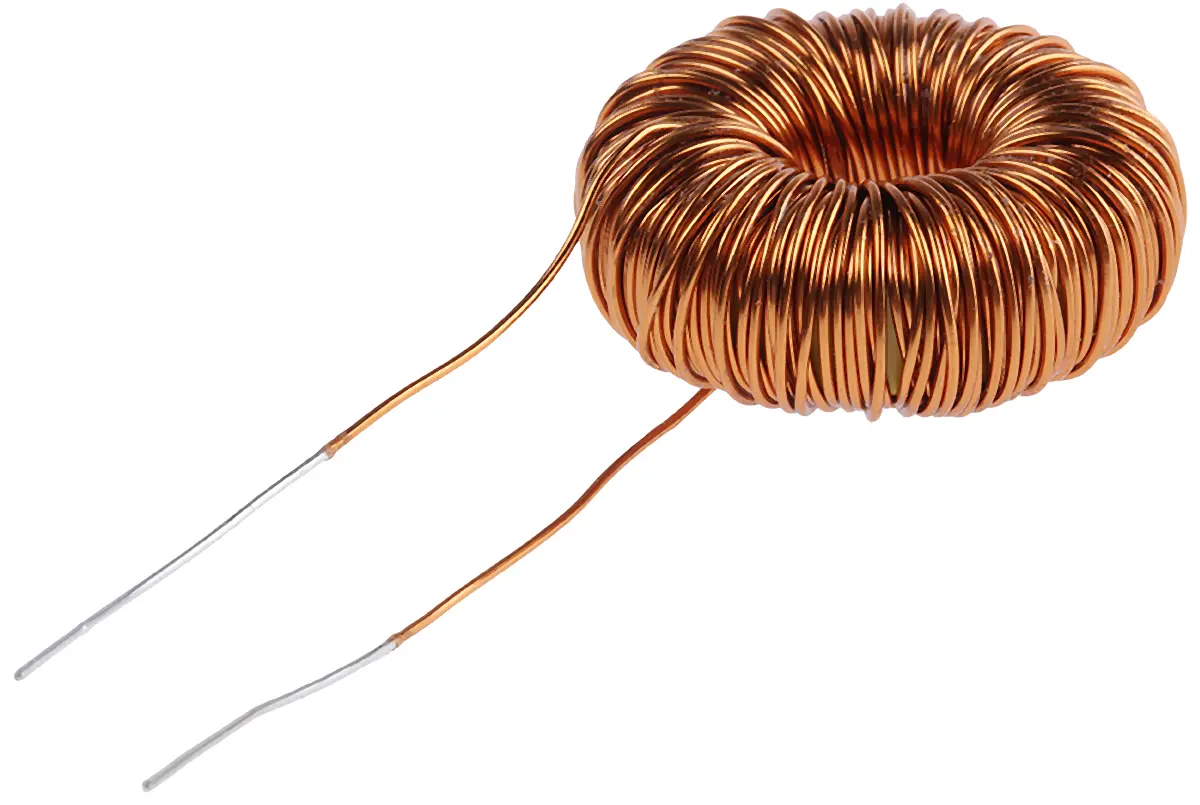Produktfoto 1 von Roxburgh EMC SF Speicherdrossel Induktivität, Sinterstahl-Kern, 2.4 mH, Kabel / R-DC 400 mΩ, Ø 32 mm, Ø 0.56 mm x 13.5
