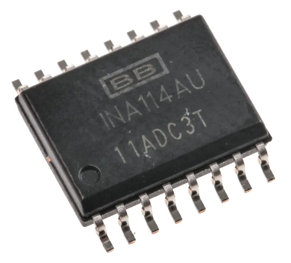 Produktfoto 1 von Texas Instruments Instrumentierungsverstärker SOL, Offset 125 μV Oberfläche 1 MHz 16-Pin 3 mA 18 V 2.25 V