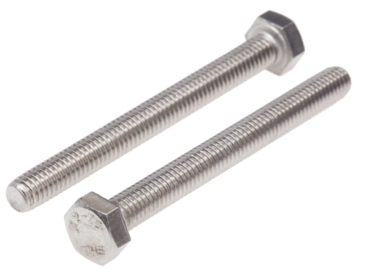 Produktfoto 1 von RS PRO x 60 mm Sechskantschraube, Edelstahl glatt, DIN 933