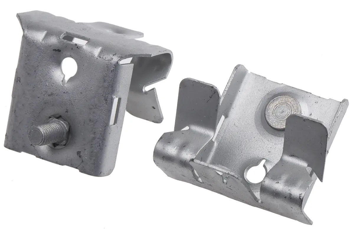 Produktfoto 1 von RS PRO Stahl Kantenklemme, Halteclip 14 mm