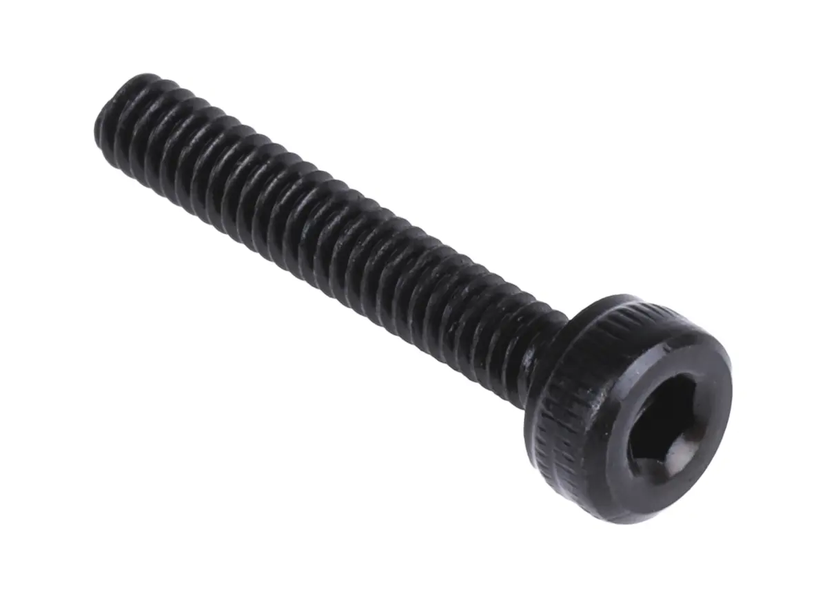 RS PRO Zylinderkopf Innensechskantschraube, Stahl schwarz passiviert, M2 x 0.4mm, 12mm