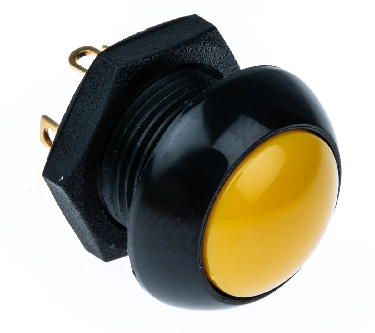 Produktfoto 1 von Otto P9 Druckschalter Gelb Tastend Panel, 2-poliger Umschalter / 5 A 28 V dc 115 V ac, IP68