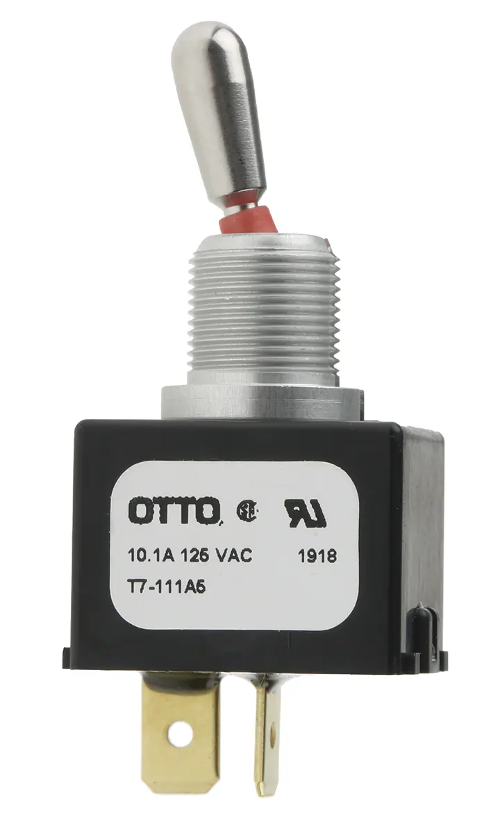 Produktfoto 1 von Otto Panel Kippschalter SPST, Ein-Aus, 28 V dc, 115 V ac, 16A, IP68S, Stecker