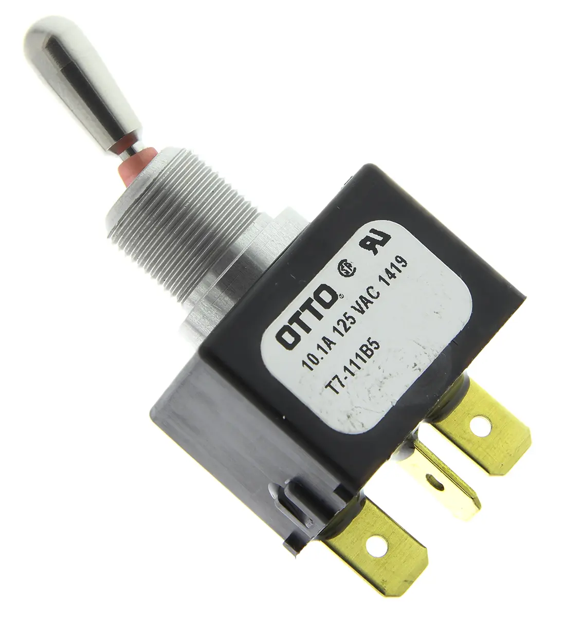 Produktfoto 1 von Otto Panel Kippschalter 1-poliger Umschalter, Ein-Ein, 28 V dc, 115 V ac, 16A, IP68S, Stecker
