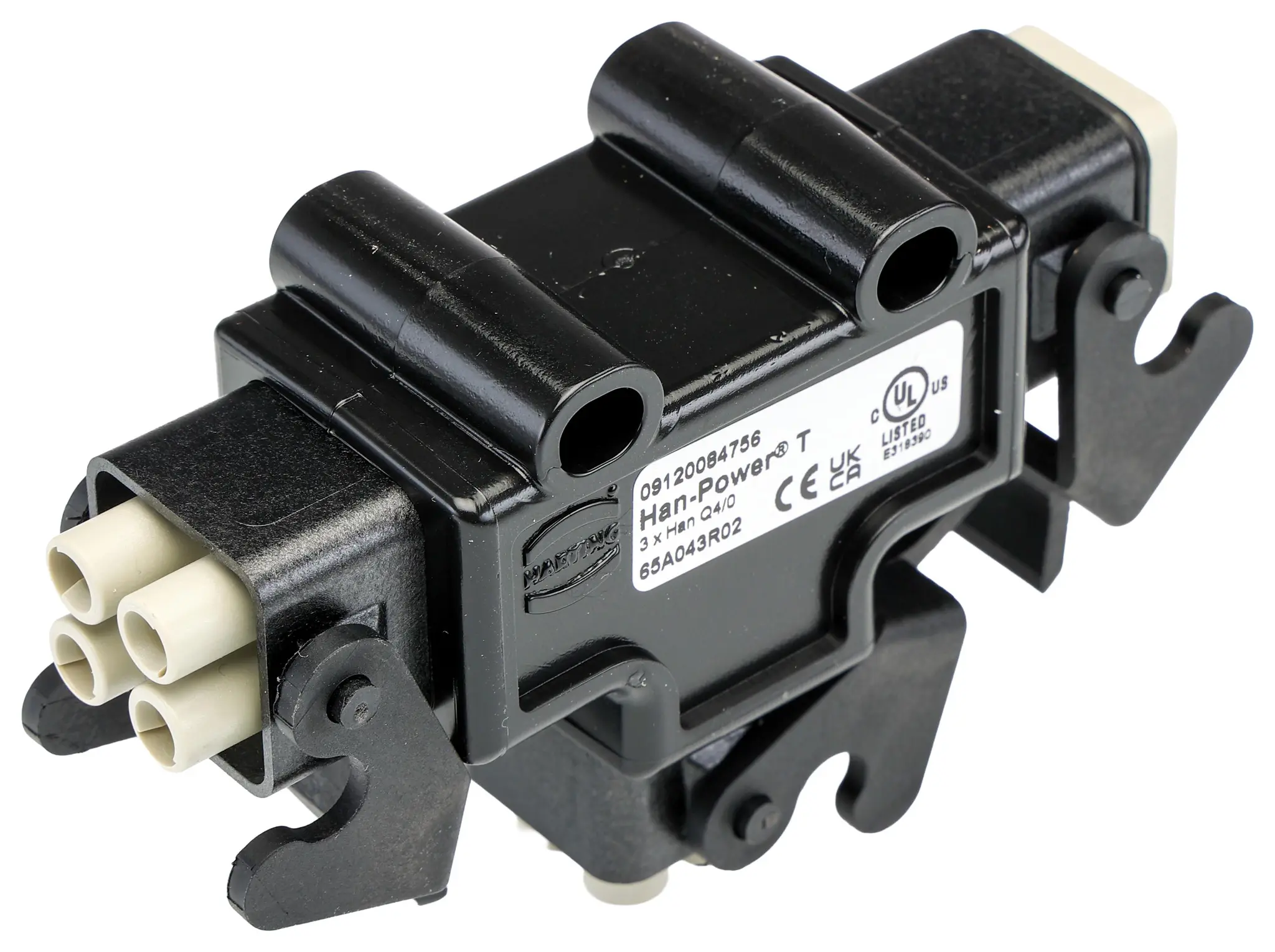 Produktfoto 1 von HARTING Han Power T Schwere Steckverbinder Energieverteiler 4-polig, 830 V / 40A