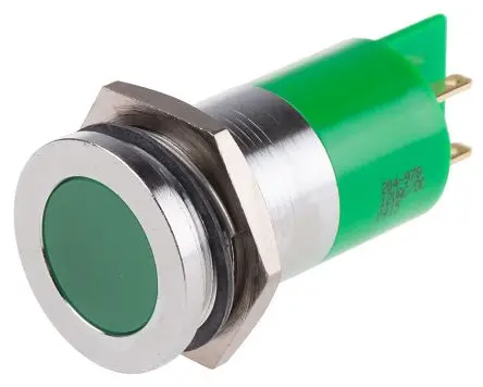 RS PRO Tafelmontage-Anzeige Grün 12V ac/dc, Lötanschluss