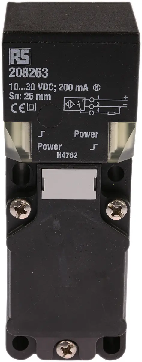 Produktfoto 1 von RS PRO Näherungssensor Induktiv, Kubisch 25 mm PNP 10 → 30 V dc / 200 mA NO, IP68