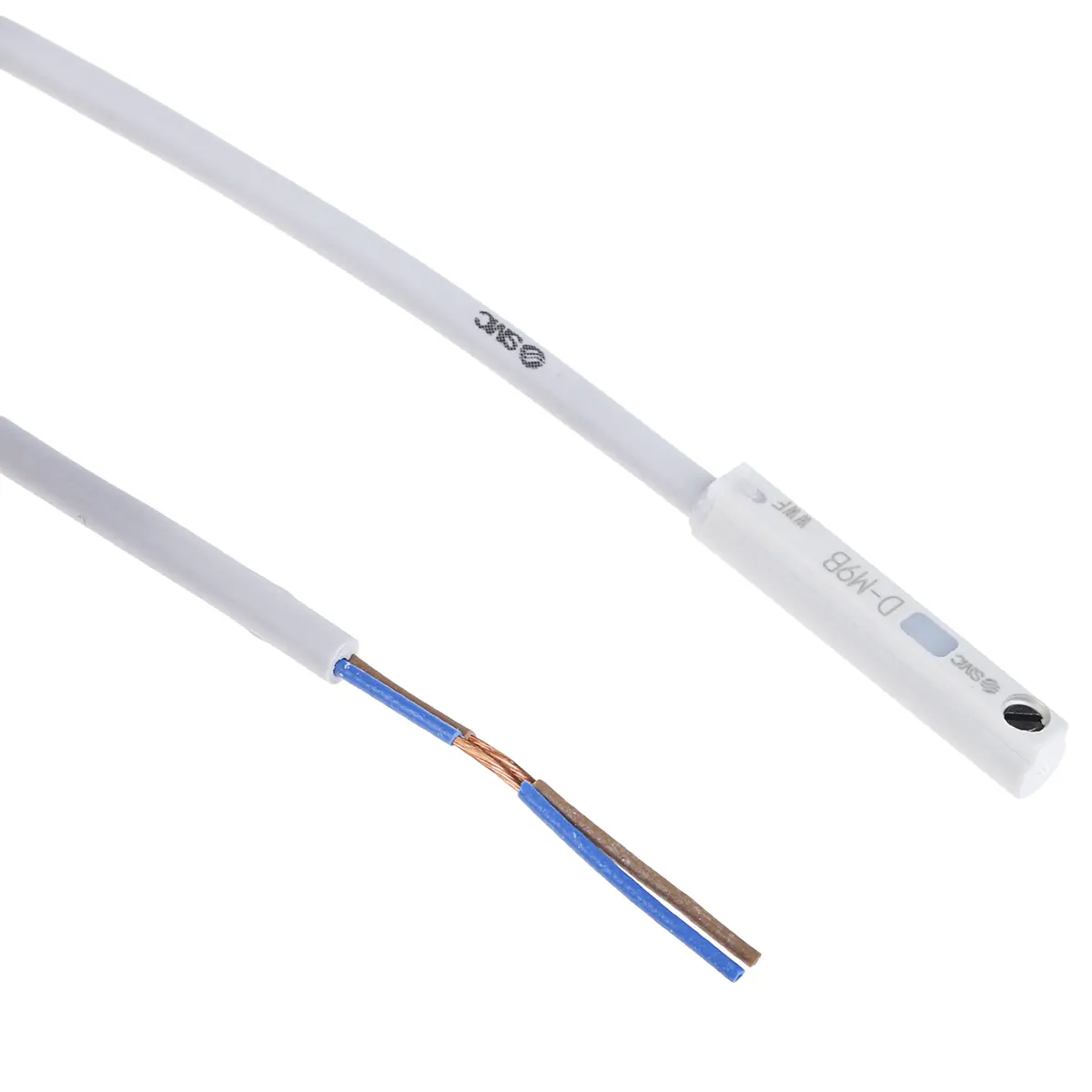 Produktfoto 1 von SMC Pneumatik-Schalter D-M9 2-Draht-Kabel mit offenem Ende Halbleiterrelais 24 V dc LED Signalleuchten