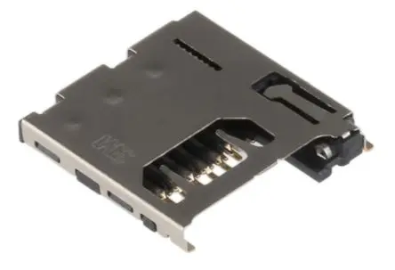 Produktfoto 1 von 3M 2900 MicroSD, gewinkelt Steckverbinder für Speicherkarten Stecker, 8-polig / 1-reihig Lot, Raster 1.1 mm, Push-Push